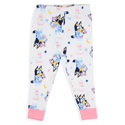 Bluey Pajamas Toddler Girls' 2 Pair Nighty Night 2-Piece Sleep Sets
