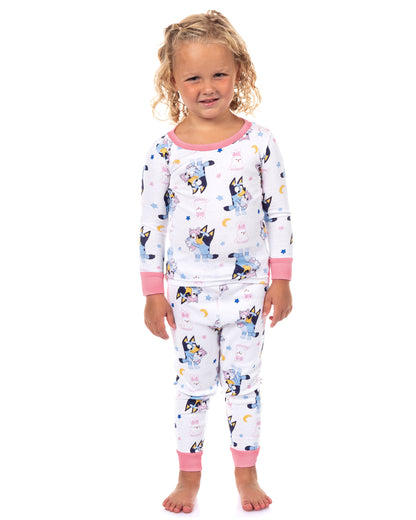 Bluey Pajamas Toddler Girls' 2 Pair Nighty Night 2-Piece Sleep Sets