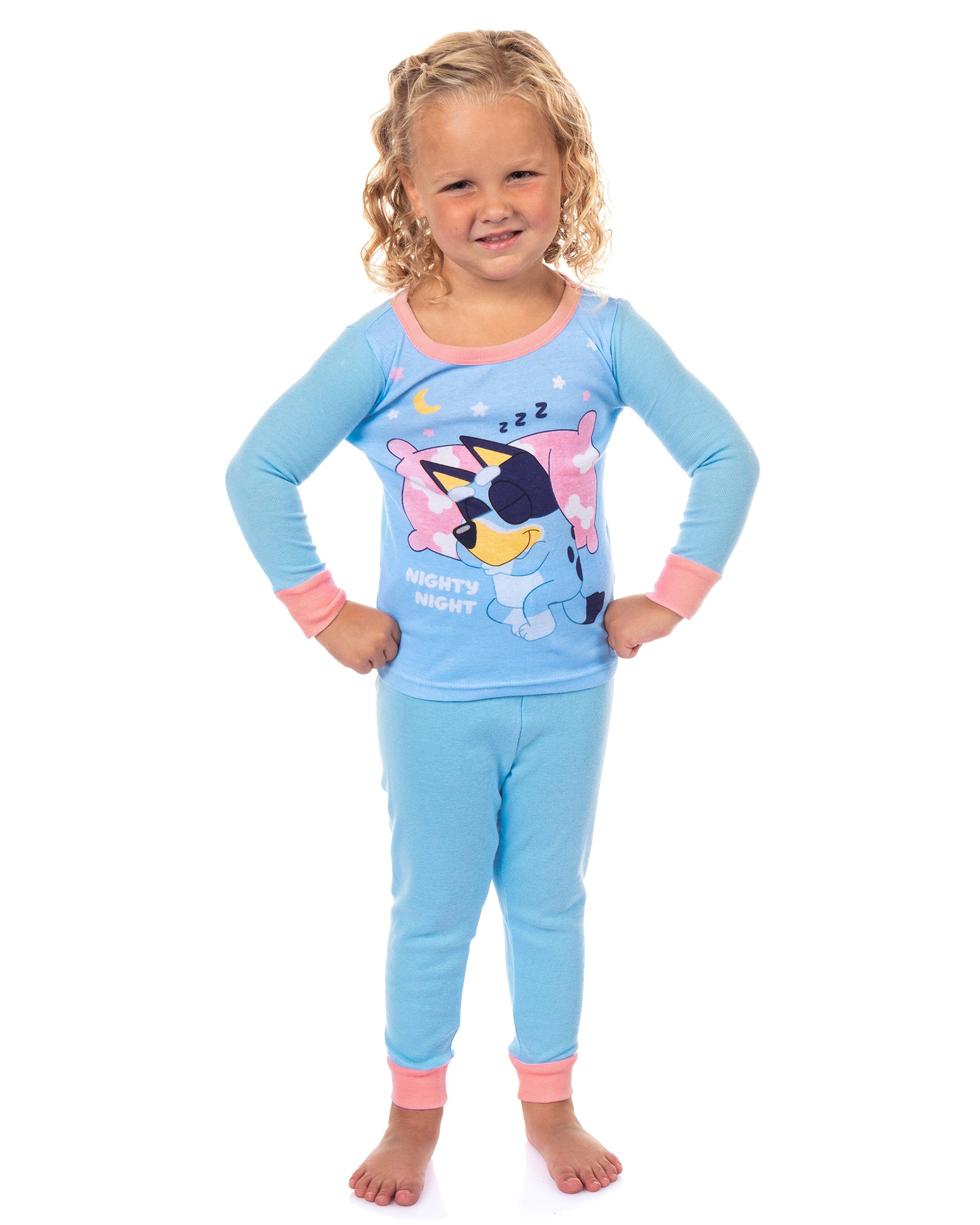 Bluey Pajamas Toddler Girls' 2 Pair Nighty Night 2-Piece Sleep Sets
