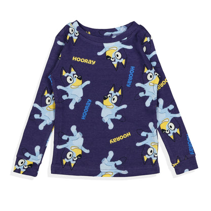 Bluey Pajamas Toddler Hooray Tight Fit 2-Piece Sleep Set 2 Pair