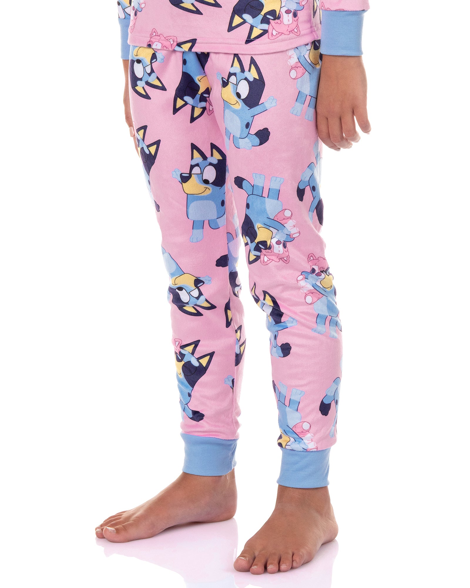 Bluey Pajamas Girls' Polly Puppy 2-Piece Tight Fit Lounge Sleep Set