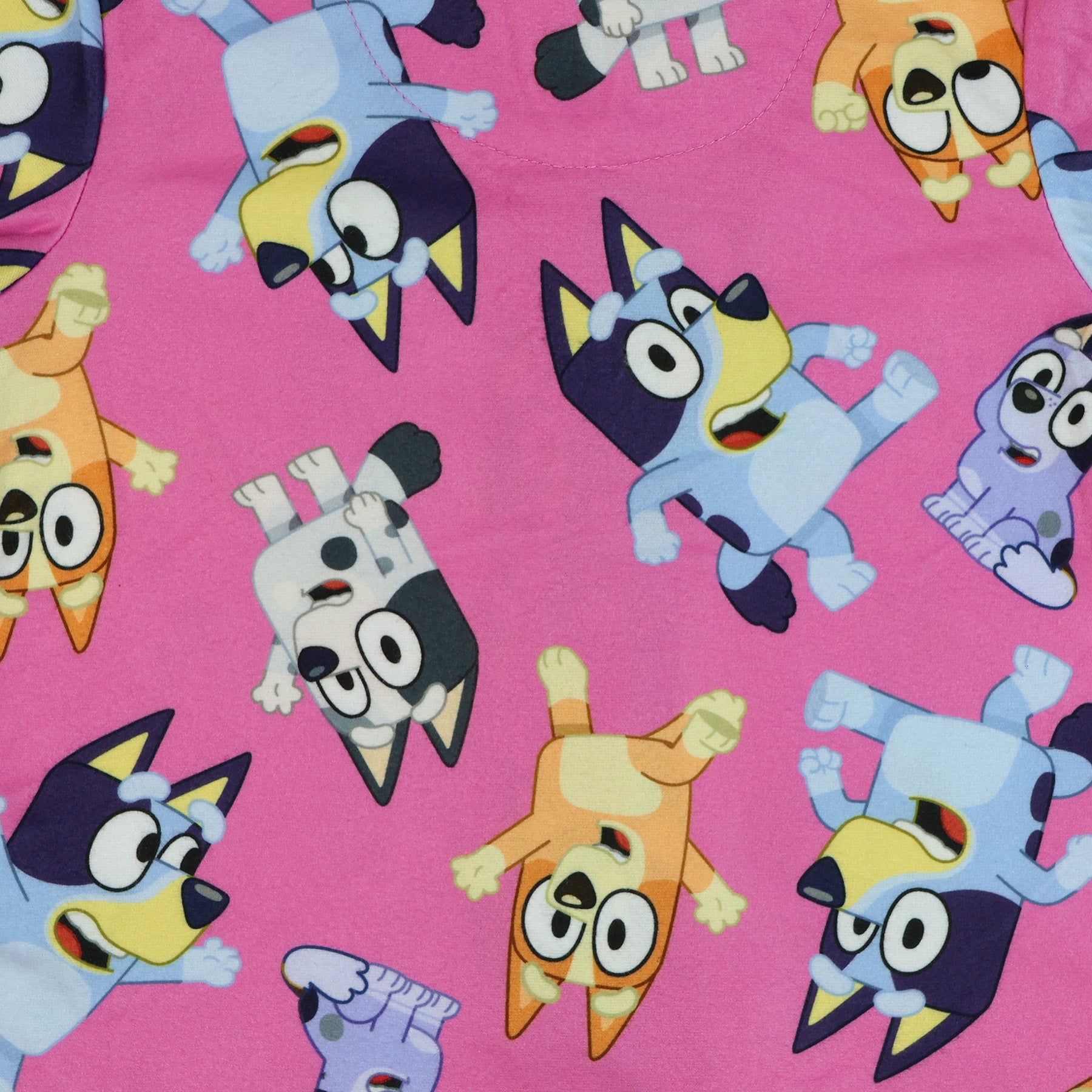 Bluey Pajamas Toddler Girl's Bingo Muffin Long Sleeve Button Up Sleep Set