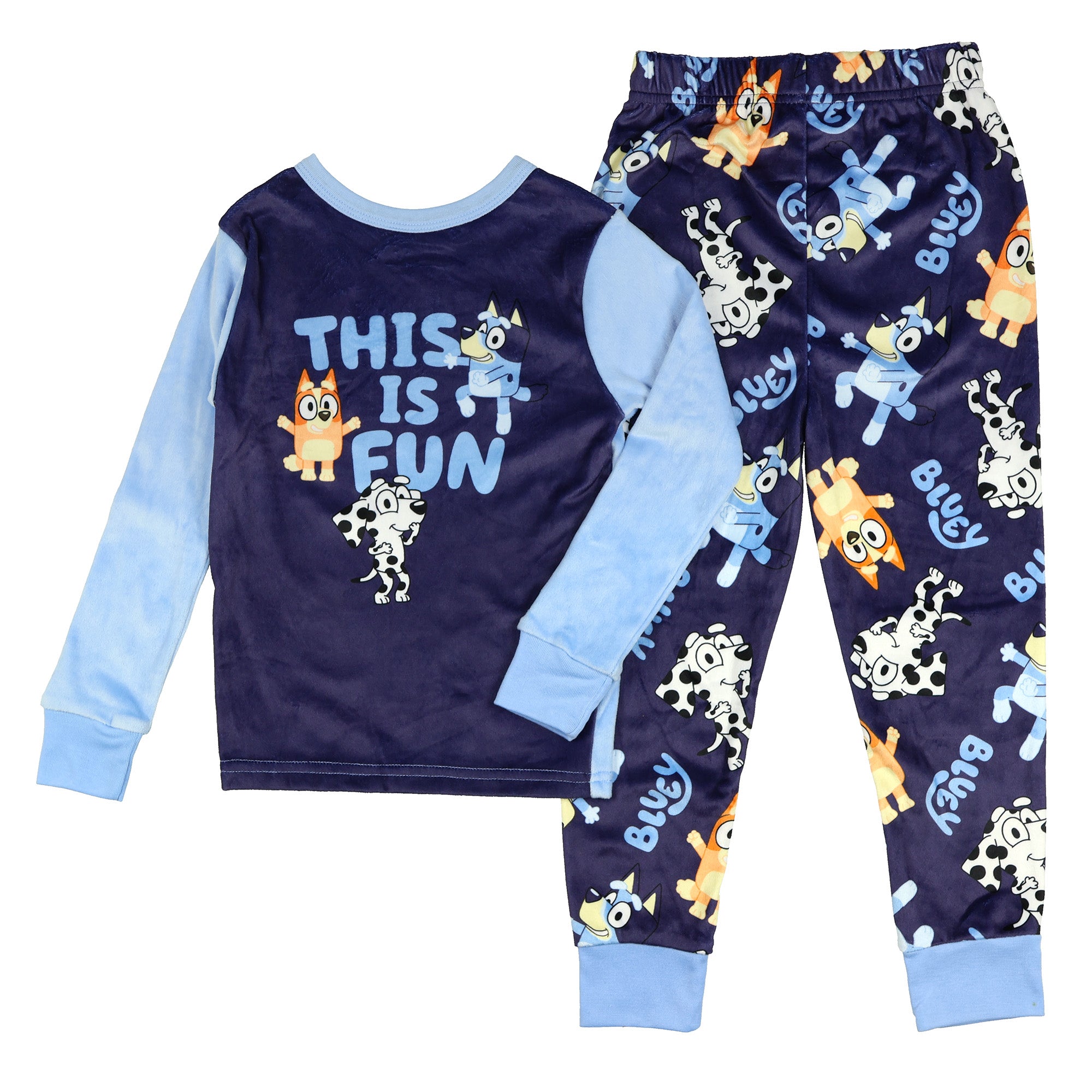 Bluey Pajamas Boys' This is Fun Ultra Soft Tight Fit Sleep Set