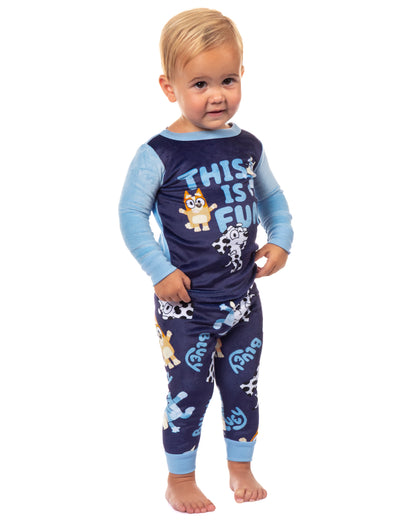 Bluey Pajamas This Is Fun Infant 2-Piece Tight Fit Sleep Set
