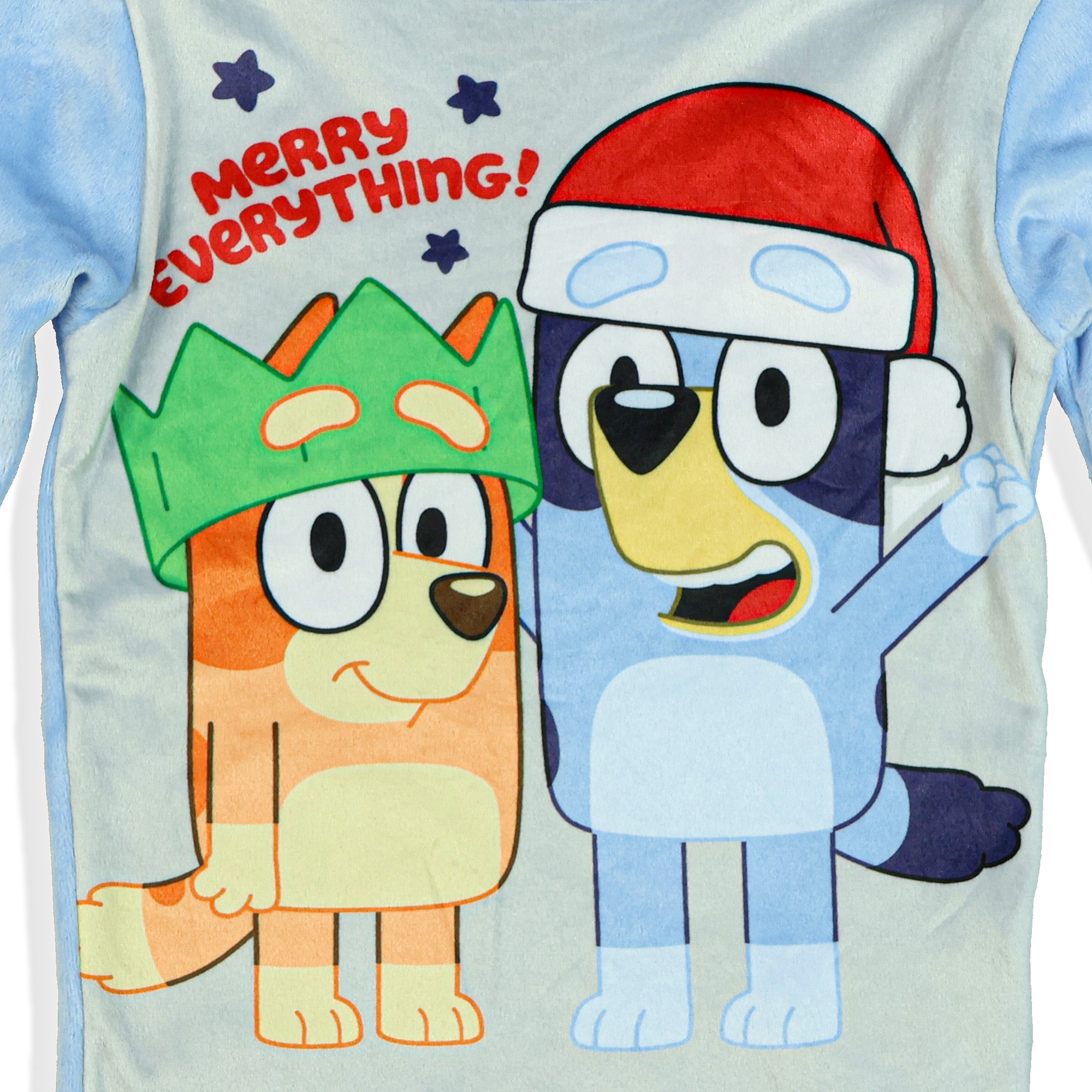 Bluey Pajamas Merry Everything Toddler Christmas Tight Fit 2-Piece Set (4T)