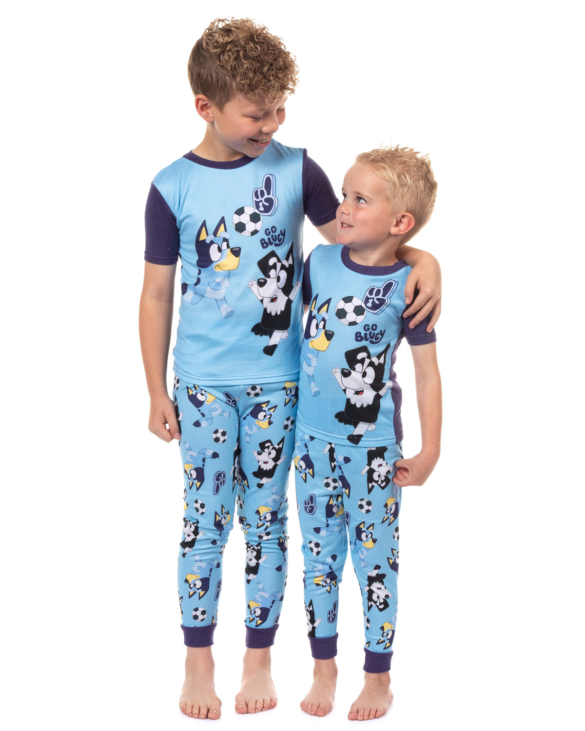Bluey Pajamas GO BLUEY Boy's 2-Piece Tight-Fit Sleep Pajama Set