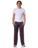 Marvel Comics Deadpool Pajamas Men's Logo Fight Pose Lounge PJ Pants