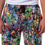 Marvel Pajama Pants Men's Heroes Hulk Captain America Iron Man Lounge Bottoms