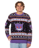 Pokemon Character Design Men's Crewneck Ugly Sweater for Christmas