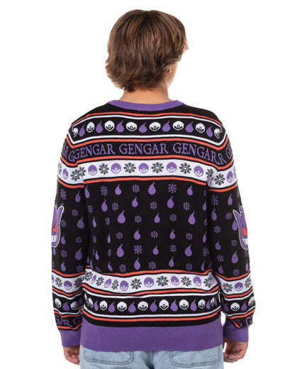Pokemon Character Design Men's Crewneck Ugly Sweater for Christmas