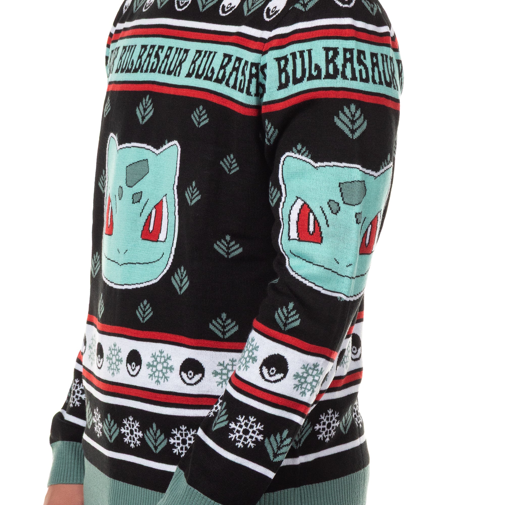 Pokemon Character Design Men's Crewneck Ugly Sweater for Christmas