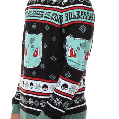 Pokemon Character Design Men's Crewneck Ugly Sweater for Christmas