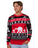 Star Wars Men's AT-AT Walker Pullover Ugly Christmas Crewneck Sweater