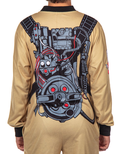 Ghostbusters Union Suit Adult Jumpsuit Costume One Piece Pajama Sleepwear