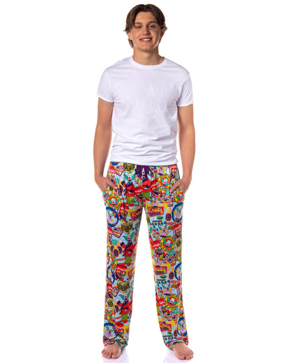 The Simpsons Lounge Pants Men's Krusty Clown Sleep Pajamas