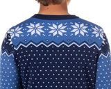 Disney Stitch Men's Nice-Ish Holiday Lights Pullover Crewneck Sweater