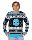 Pokemon Character Design Men's Crewneck Ugly Sweater for Christmas