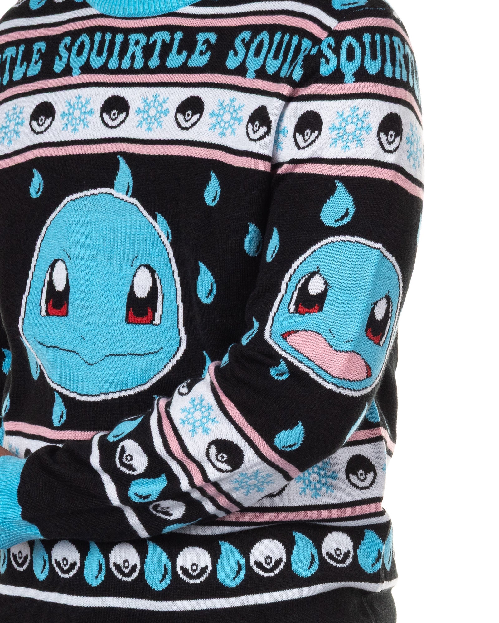 Pokemon Character Design Men's Crewneck Ugly Sweater for Christmas