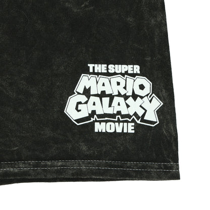 The Super Mario Galaxy Movie T-Shirt Men's Let's A Go Mineral Wash Tee