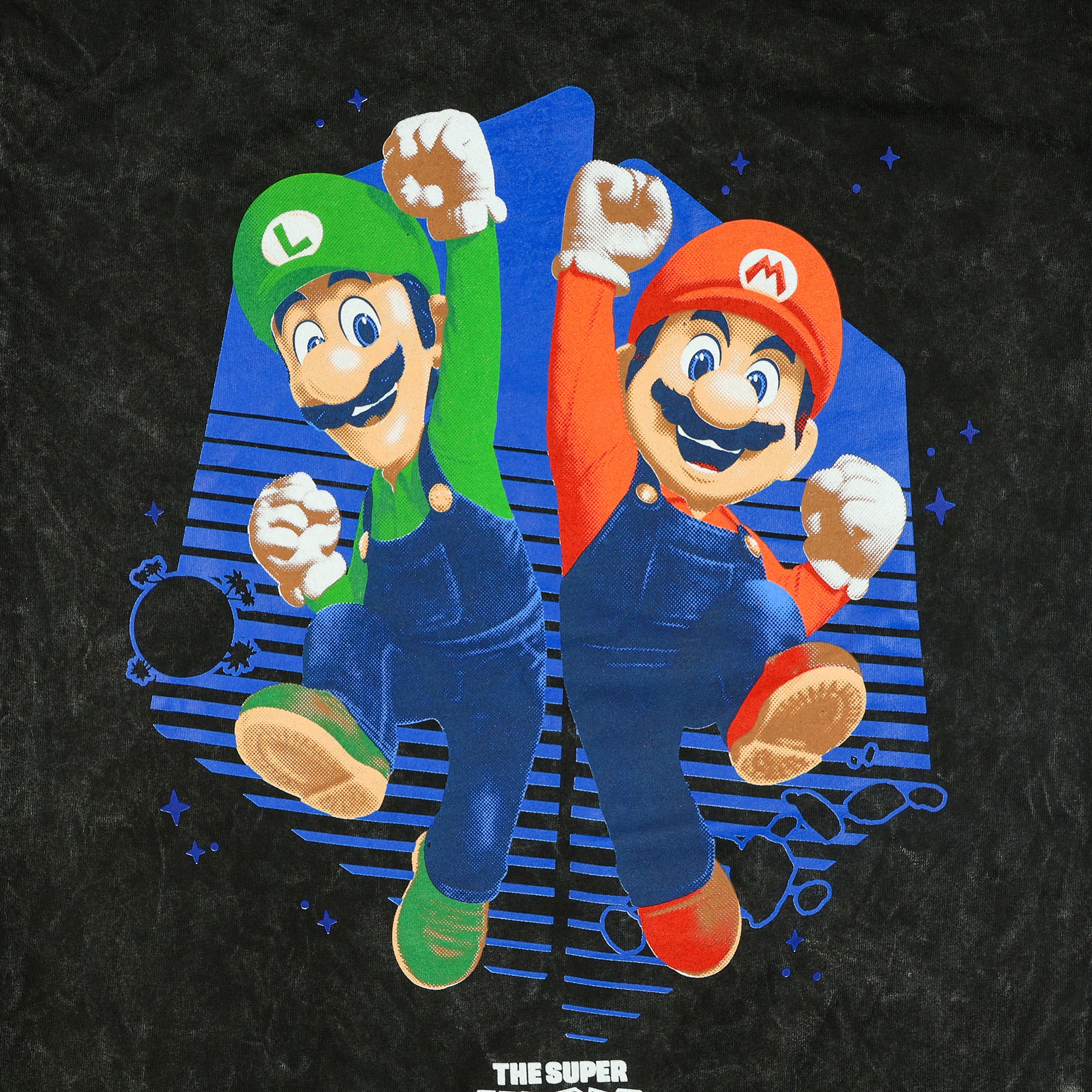 The Super Mario Galaxy Movie T-Shirt Men's Mineral Wash Short Sleeve Tee