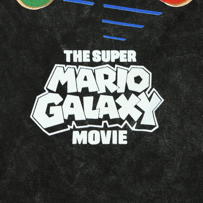 The Super Mario Galaxy Movie T-Shirt Men's Mineral Wash Short Sleeve Tee