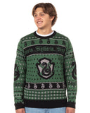 Harry Potter Sweater Men's Hogwarts House Crests Logo Ugly Sweater for Christmas