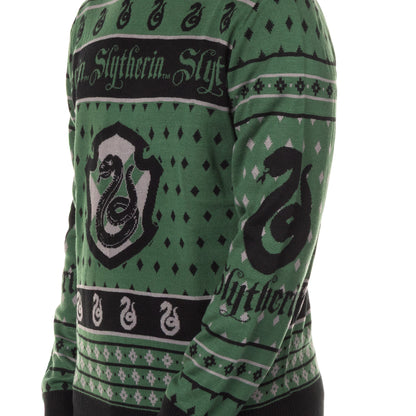 Harry Potter Sweater Men's Hogwarts House Crests Logo Ugly Sweater for Christmas
