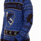 Harry Potter Sweater Men's Hogwarts House Crests Logo Ugly Sweater for Christmas