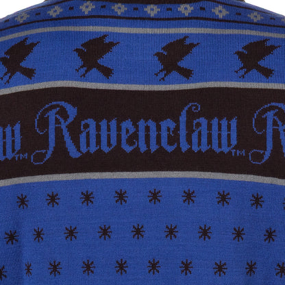 Harry Potter Sweater Men's Hogwarts House Crests Logo Ugly Sweater for Christmas