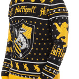 Harry Potter Sweater Men's Hogwarts House Crests Logo Ugly Sweater for Christmas