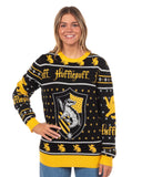 Harry Potter Sweater Men's Hogwarts House Crests Logo Ugly Sweater for Christmas