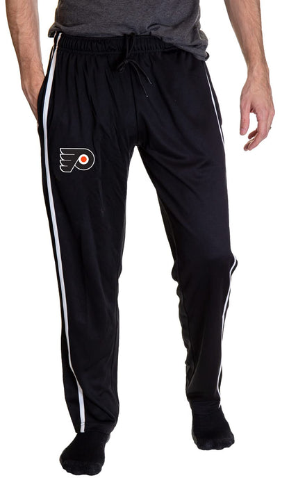 NHL Men's Open Bottom Striped Training Lounge Pants with Pockets