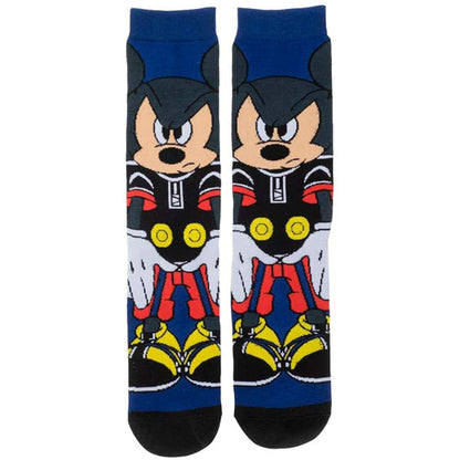 Kingdom Hearts Mickey Mouse Video Game Socks Sublimated 360 Adult Crew Socks