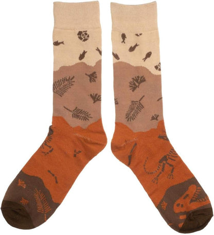 Dinosaur Paleontologist Mens' Fossil 3 Pair Crew Box Set