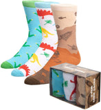 Dinosaur Paleontologist Mens' Fossil 3 Pair Crew Box Set