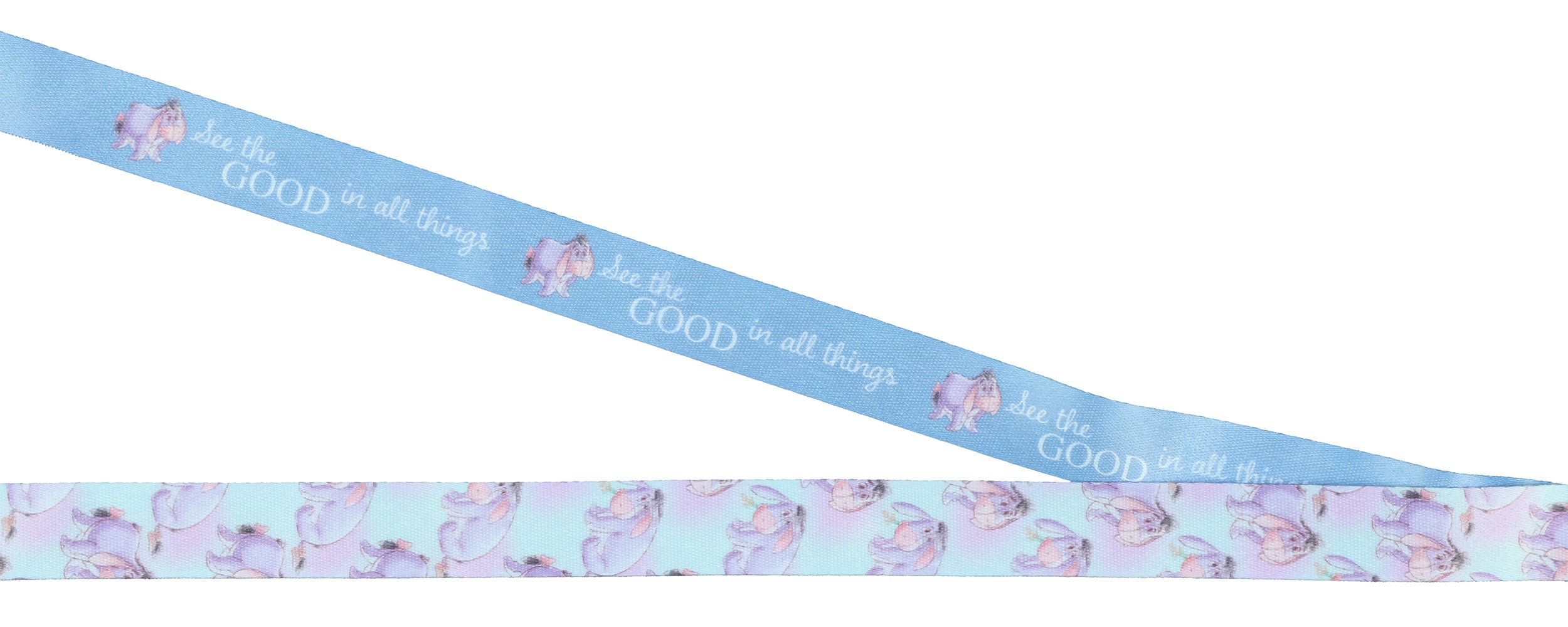 Disney Winnie the Pooh Eeyore See the Good Breakaway Lanyard ID Badge Holder