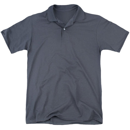 Masters Of The Universe He Man (Back Print) Mens Polo Shirt Charcoal SM