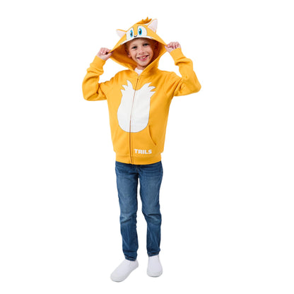 Sonic The Hedgehog Hoodie Boys' Tails Character Design Sweatshirt