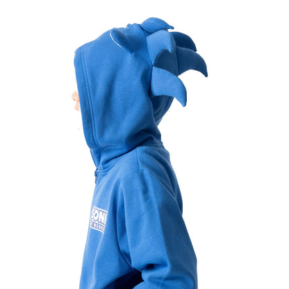 Sonic The Hedgehog Hoodie Boy's 3D Ears and Quills Zip Up Sweatshirt