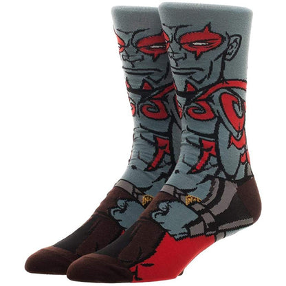 Marvel Guardians of the Galaxy Drax the Destroyer Character 360 Crew Socks
