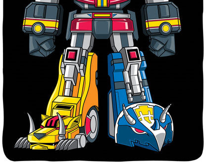 Power Rangers Megazord Blanket 46" X 60" Flannel Fleece Throw