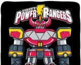 Power Rangers Megazord Blanket 46" X 60" Flannel Fleece Throw