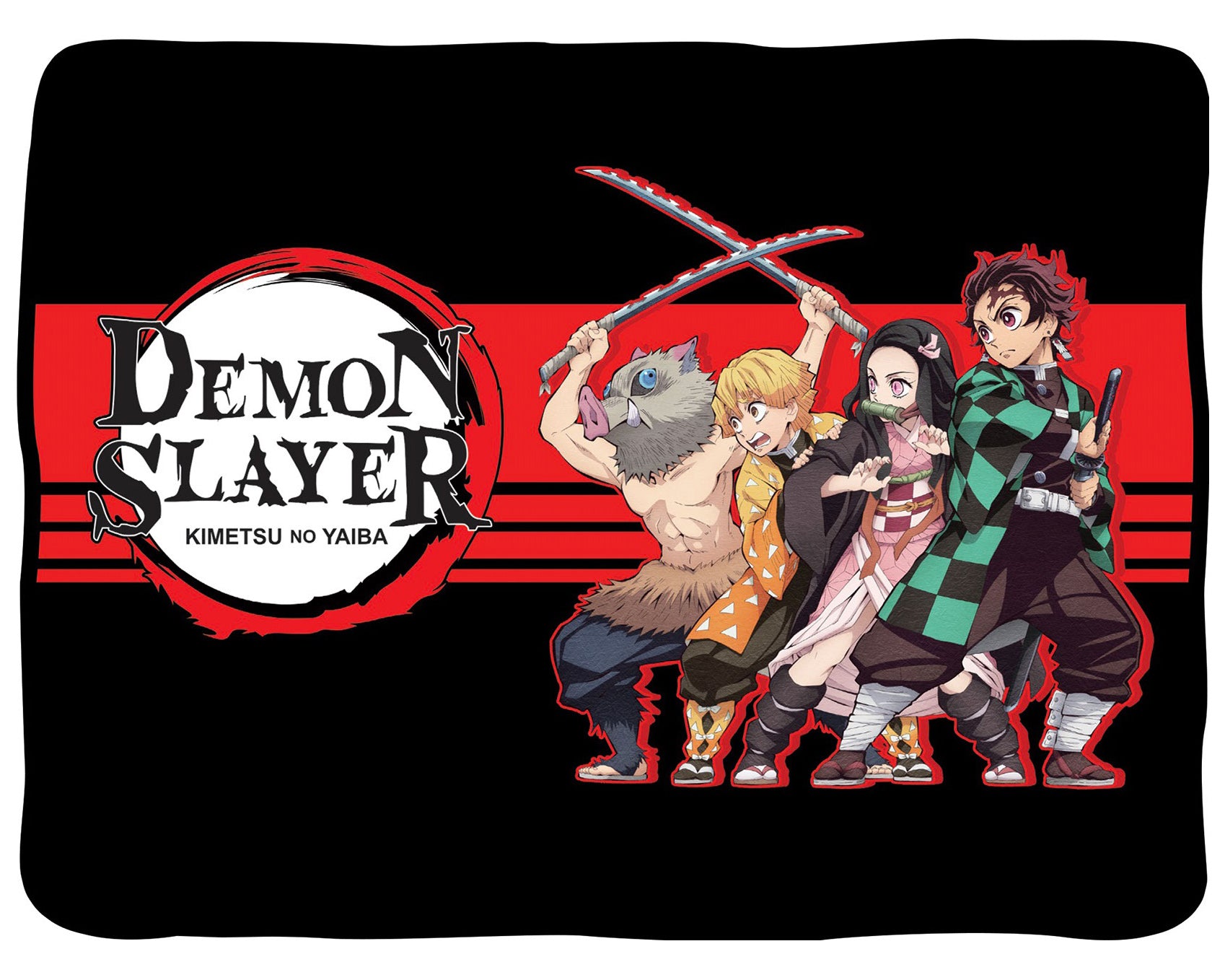 Demon Slayer Kimetsu No Yaiba Character 46" X 60" Fleece Throw Blanket