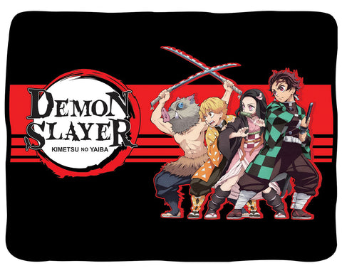 Demon Slayer Kimetsu No Yaiba Character 46" X 60" Fleece Throw Blanket