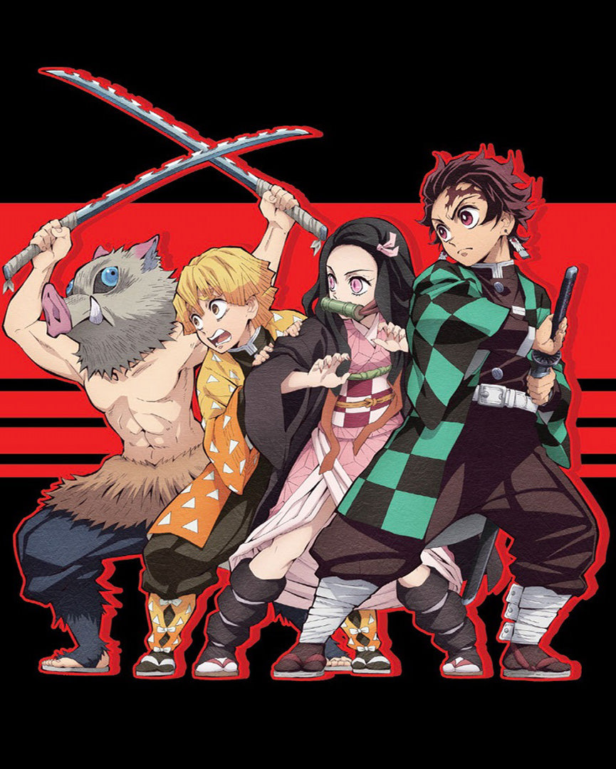 Demon Slayer Kimetsu No Yaiba Character 46" X 60" Fleece Throw Blanket