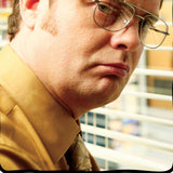 The Office Big Face Dwight Schrute Blanket 46" X 60" Flannel Fleece Throw
