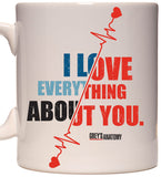 Grey's Anatomy I Love You Ceramic Coffee Mug 11 Oz.