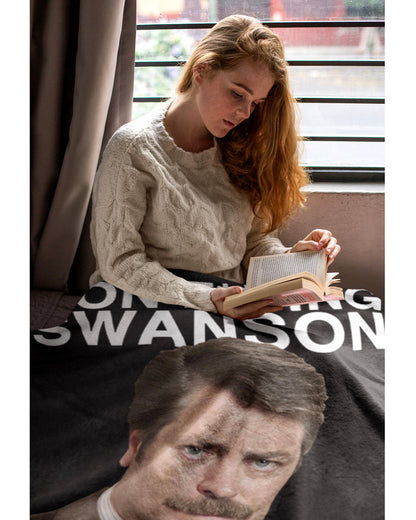 Parks And Recreation Ron Swanson Super Soft Fleece Throw Blanket