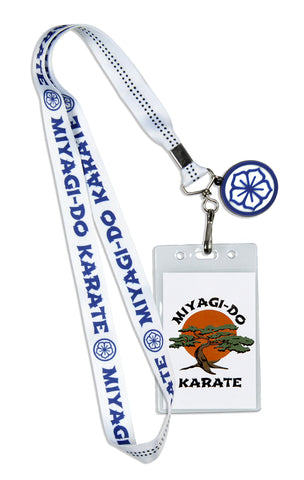Cobra Kai Miyagi-Do Karate Dojo Lanyard Clear ID Badge Holder