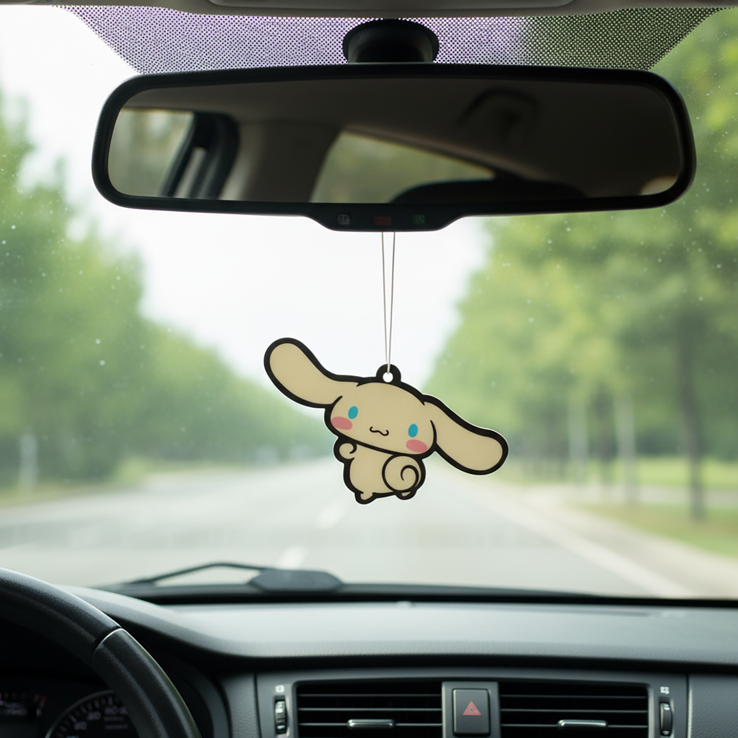 Sanrio Cinnamoroll Cardboard Hanging Air Freshener 3-Pack (Cinnamon Scent)